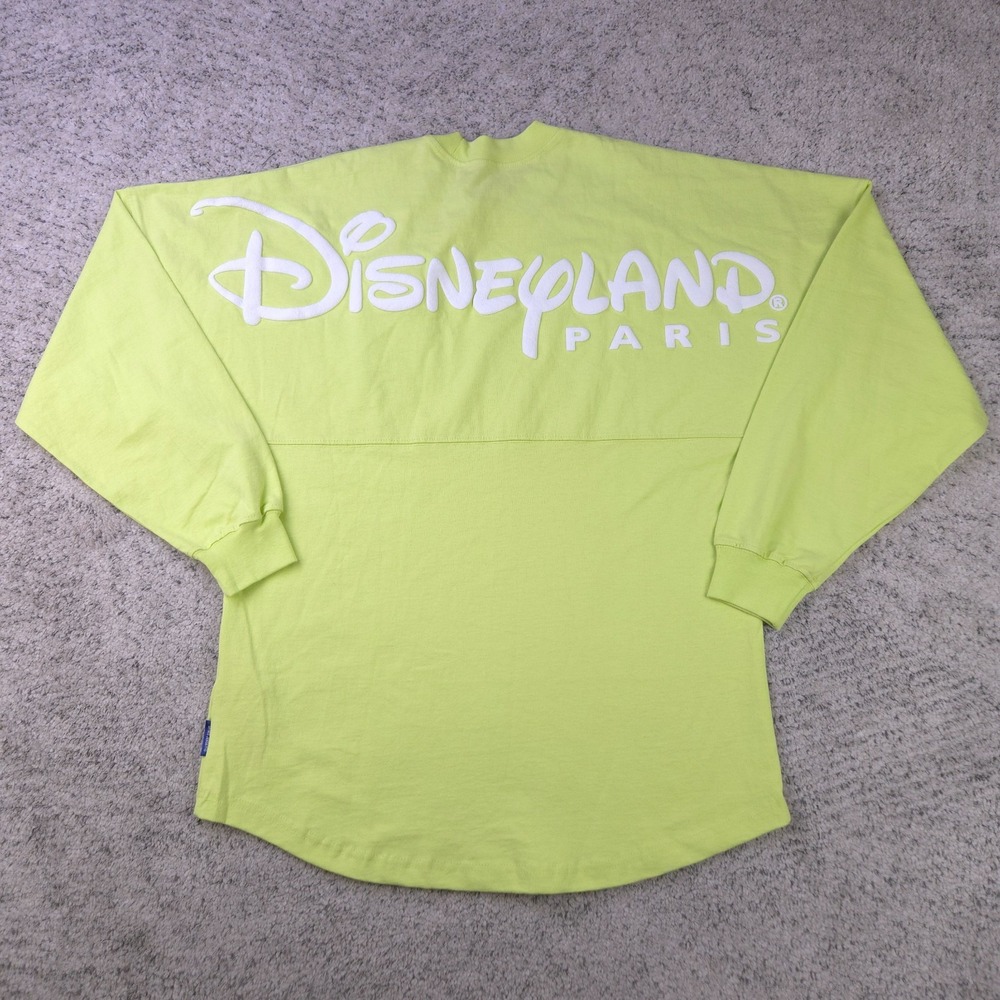 Disneyland Paris Spirit Jersey Size Small Long Sleeve Light Green Disney Parks